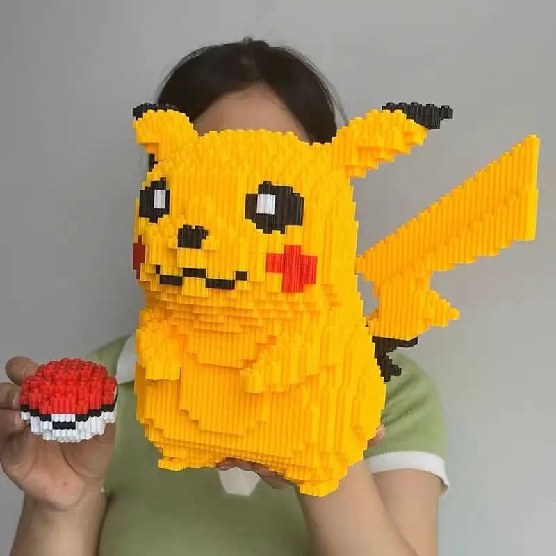 Conjunto de Blocos de Construção Pikachu – Presente Perfeito para Crianças e Fãs