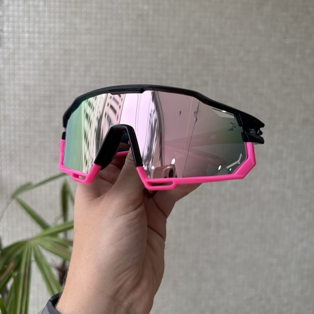 Óculos Esportivo TALLIN Preto com Rosa Baixa Pace®
