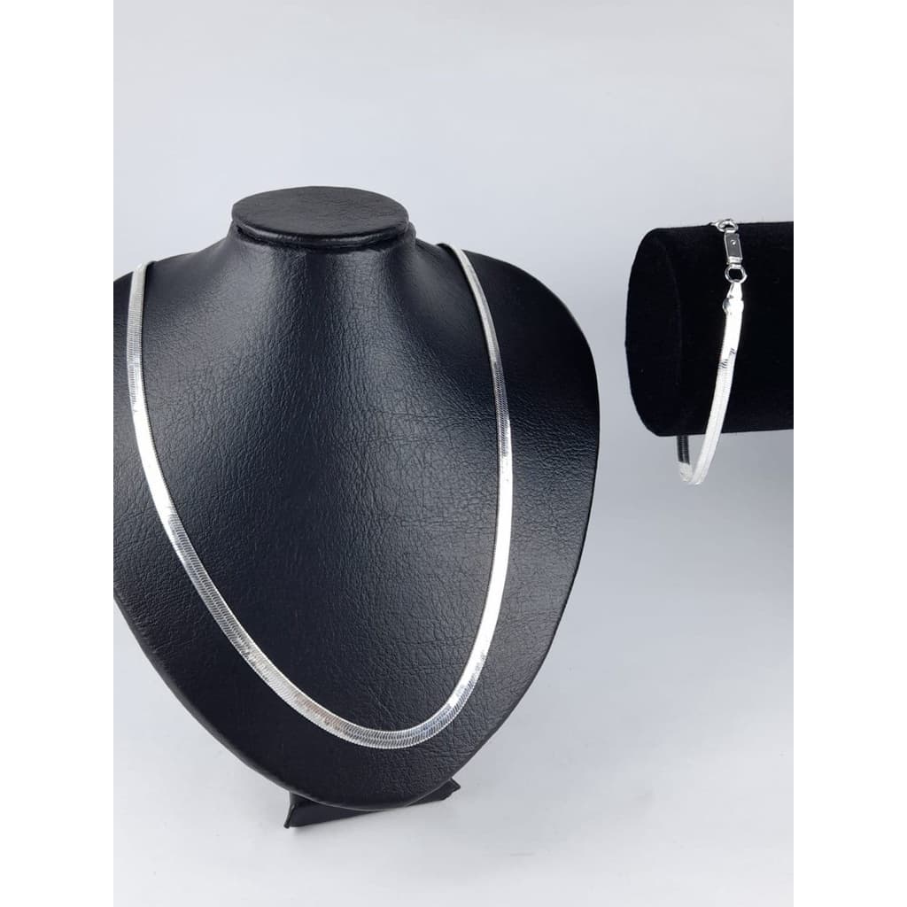 Conjunto Pulseira e Colar Prata925 Exclusivo Premium