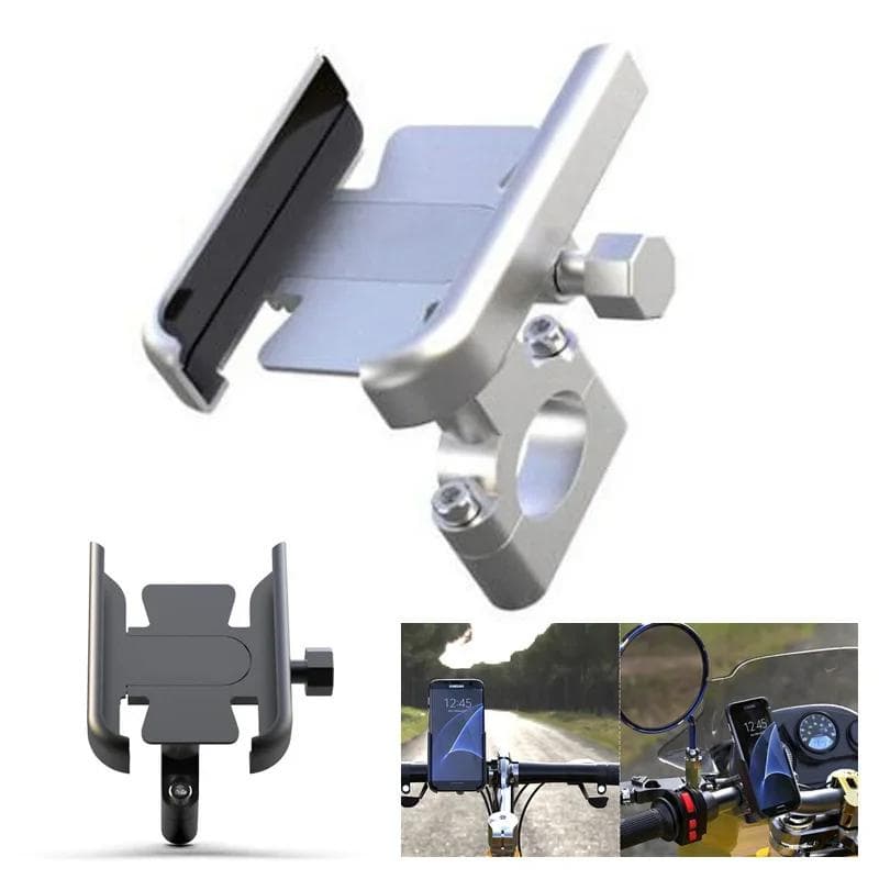360 Graus Universal Metal Bike Motocicleta Espelho Guidão Suporte De Telefone Inteligente Para iPhone Xiaomi Samsung