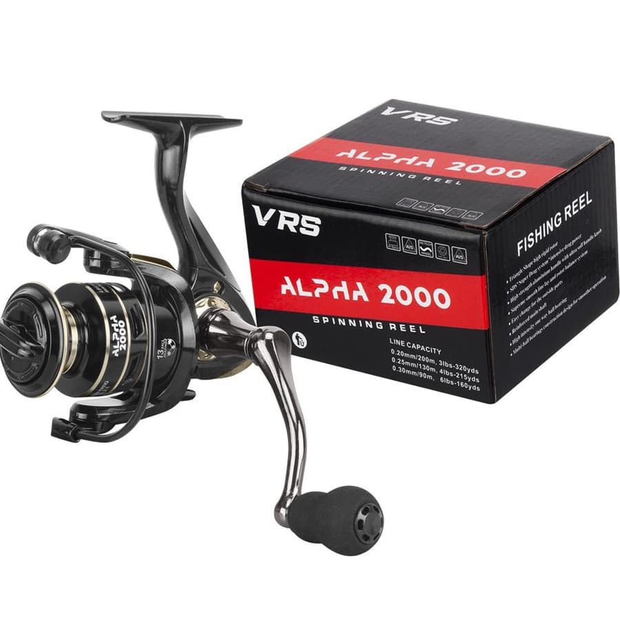 Molinete Pesca Alpha 2000 Alumínio 13 Rolamentos