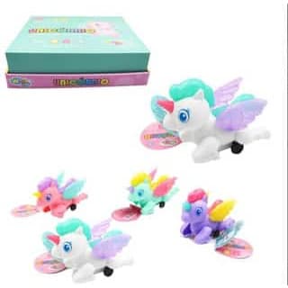 Unicórnio / Poney A Corda Com Asas + Luz Cores