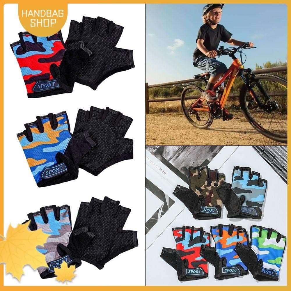 HANDBAG Luvas De Bicicleta Para Crianças Ciclismo Respiráveis Equipamento De Alto Elástico