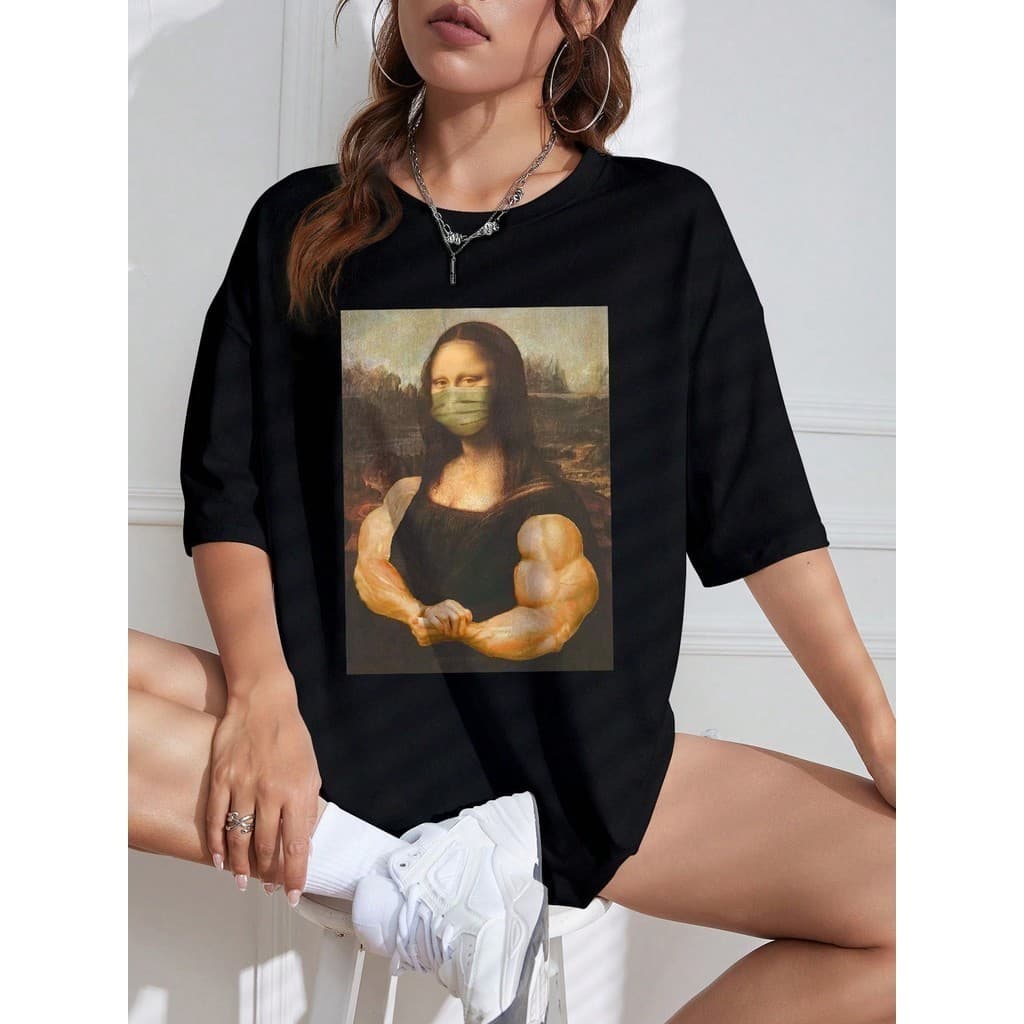 Camiseta  monalisa Ombro Caído