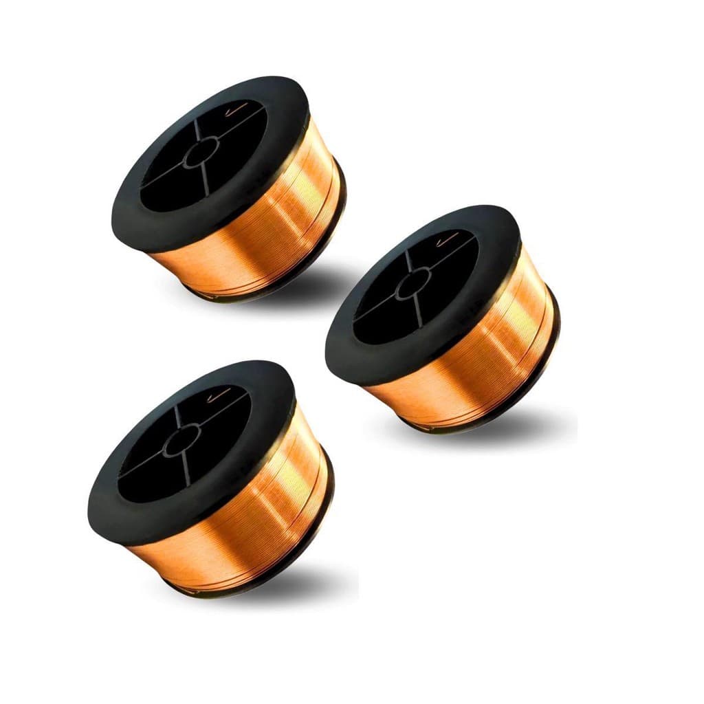 Kit 3 Arame Para Solda Mig 0.8 Mm Rolo Com 1 Kg Uso Com Gás