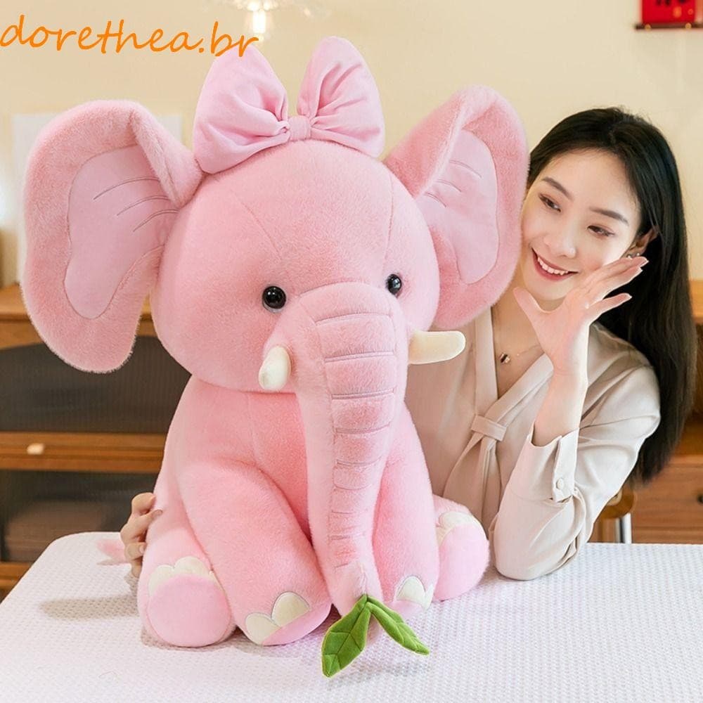 DORETHEA Coroa Elefante Boneca De Pelúcia , Desenho Animado Bonito Plushie , Brinquedos De Animais Criativos