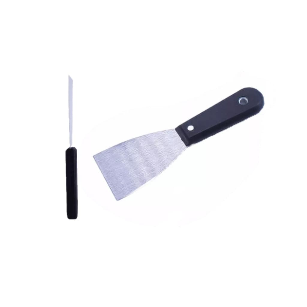 Kit 2 Espátula de Aço Ideal para Massa Corrida