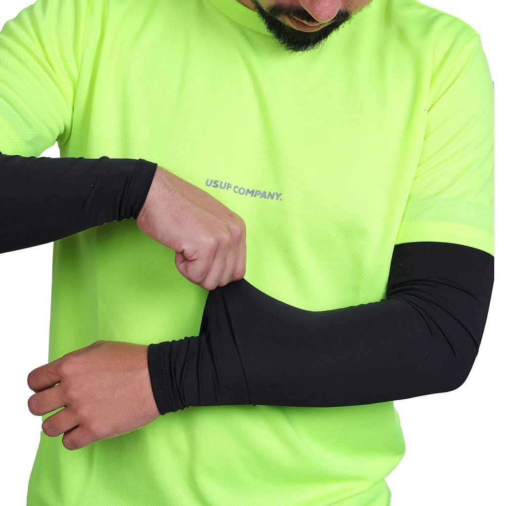 Par Manguito de Proteção Solar Mangote Manga Protetor Solar Uv 50 UVA UVB UV50+ Proteção Raio Solar Bike Ciclismo Moto