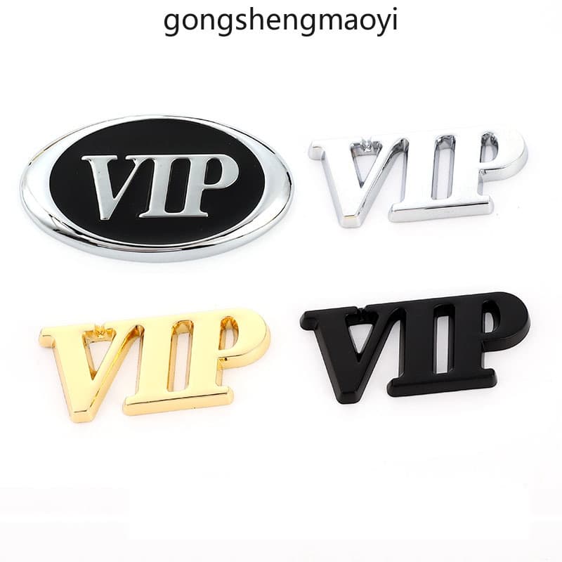 3D Metal VIP Adesivo De Carro Emblema Decalques Para Audi Aplicável A Todos Os Modelos De Veículos
