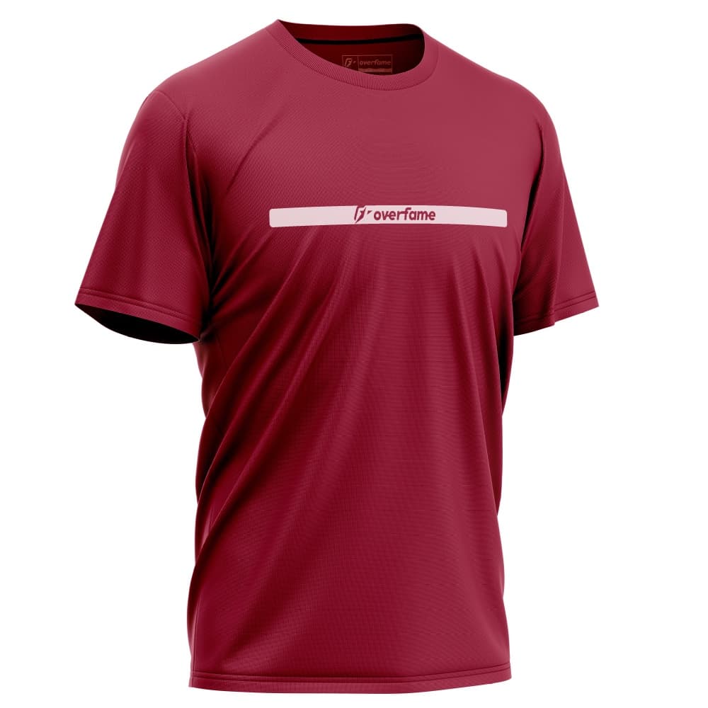 Camiseta Masculina Esportiva Overfame Box to Box Vinho