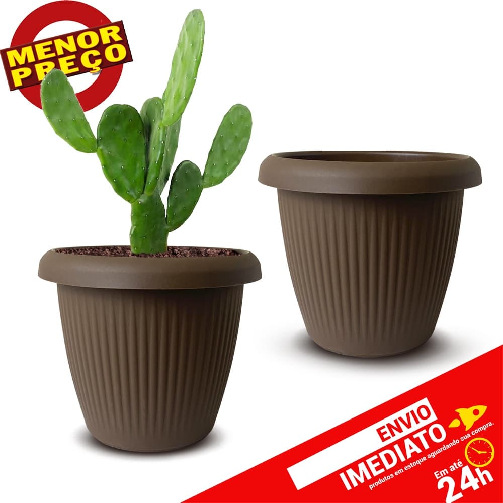 Vaso Decorativos Plantas Flores Vários Tamanhos - Envio Imediato