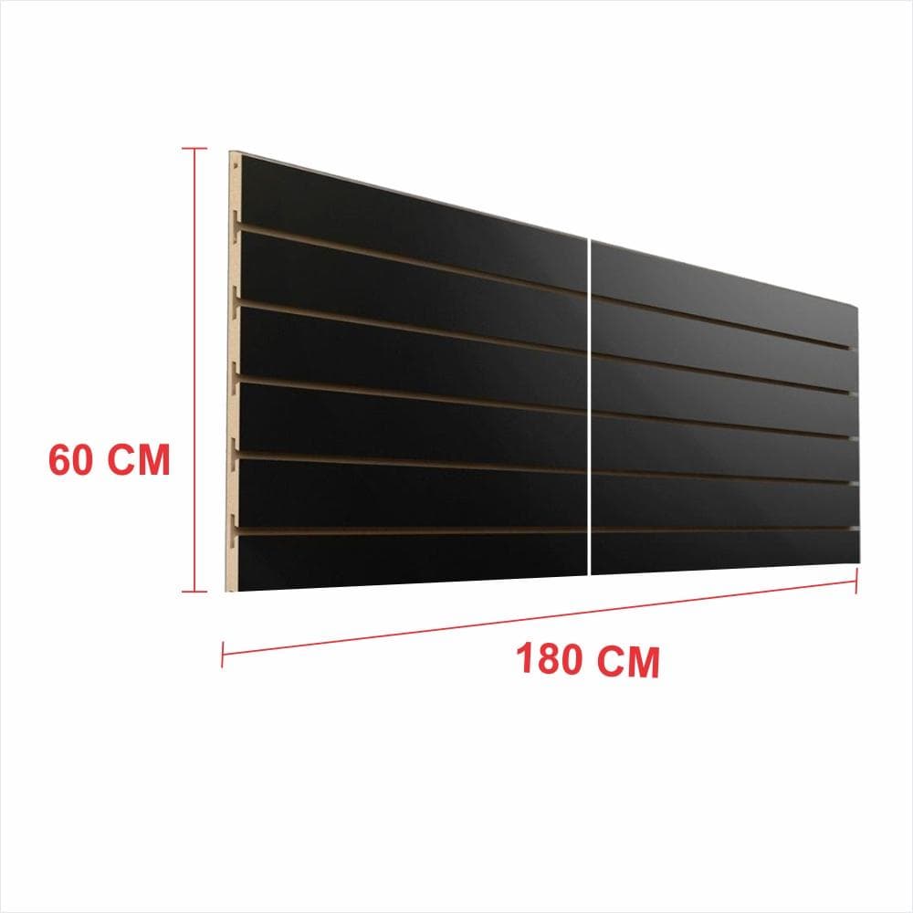 Painel canaletado preto 60cm (A) x 1.80 (C)