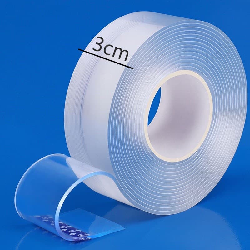 Fita Dupla Face Extra Forte Transparente NanoGel Silicone Mágica Adesiva Cola na Parede Móvel Porta