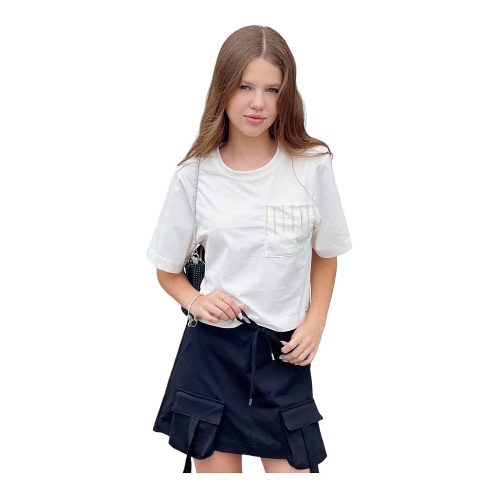 Blusa Boxy Over Strass