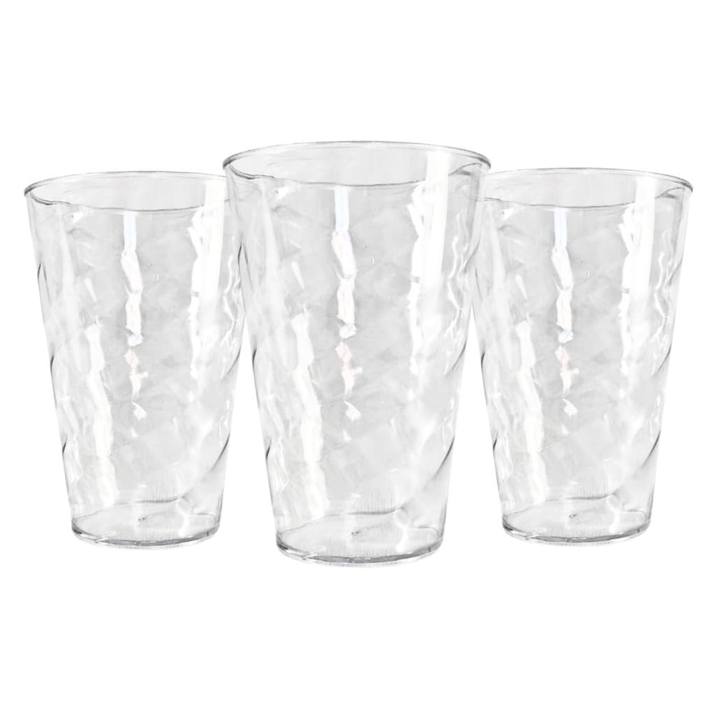 20 Copos Twister  Acrílico Cristal 400ml Festa Evento Lembrancinha Brinde Resistente Aniversário Reutilizável Drinks