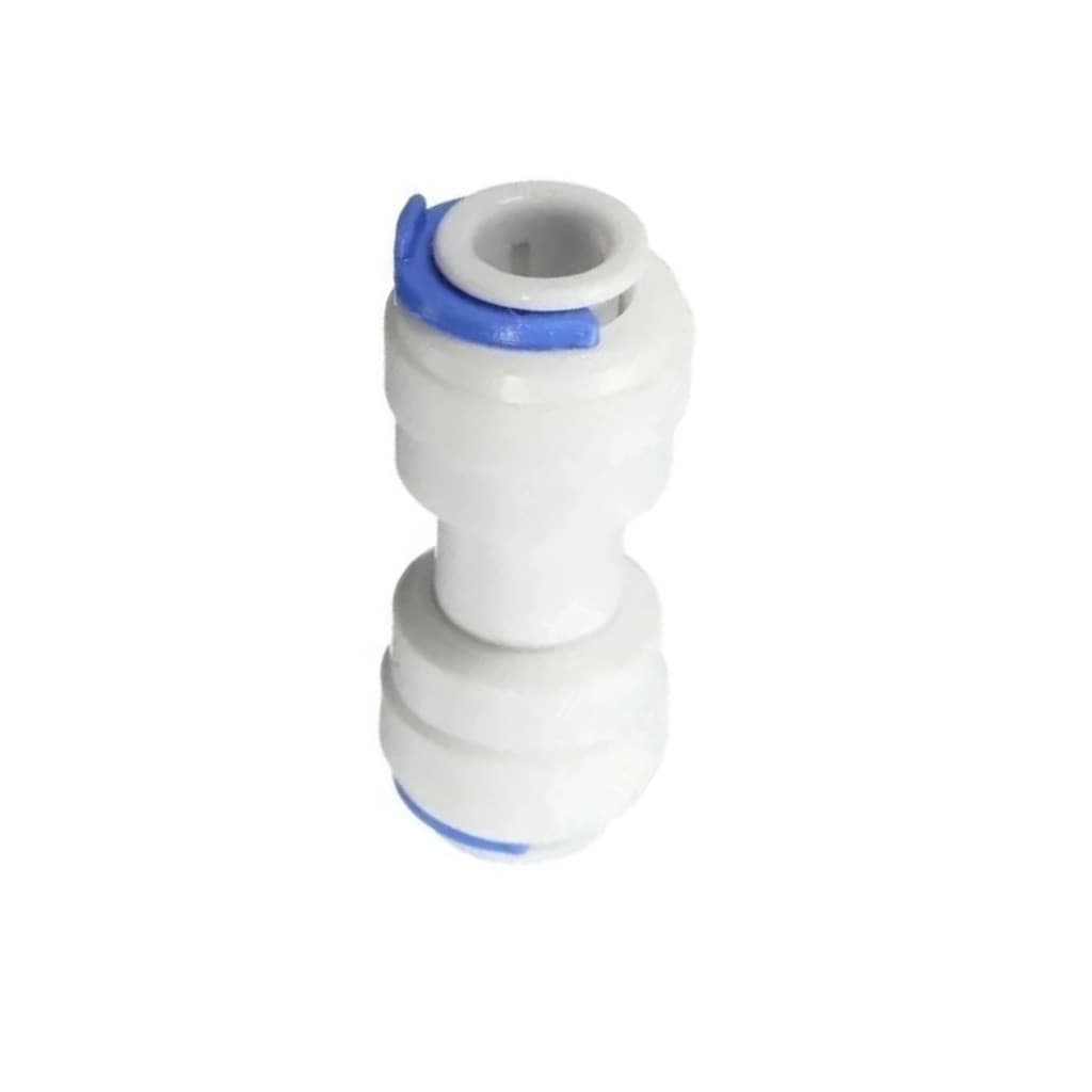 UNIAO RETA TUBO DE 1/4 PARA 1/4 POL BRANCA OC: