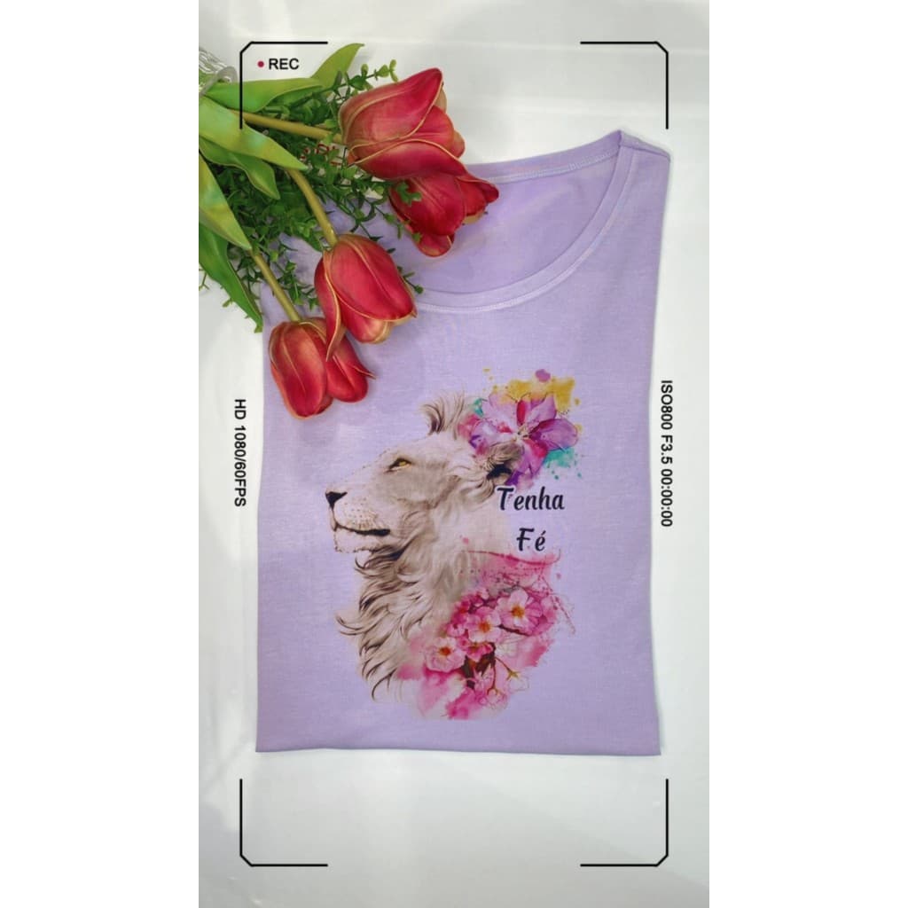 Camiseta Blusa Tshirt religiosa Tenha Fé Leão de Jubá M ao G3 Plus Size, camiseta religiosa, camiseta leão de juda, blus
