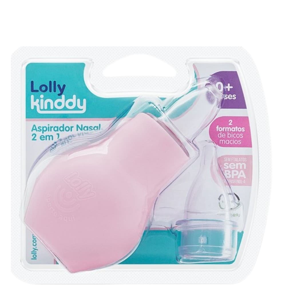 Aspirador Nasal 2 em 1 Rosa 7170-01 - Lolly Kinddy