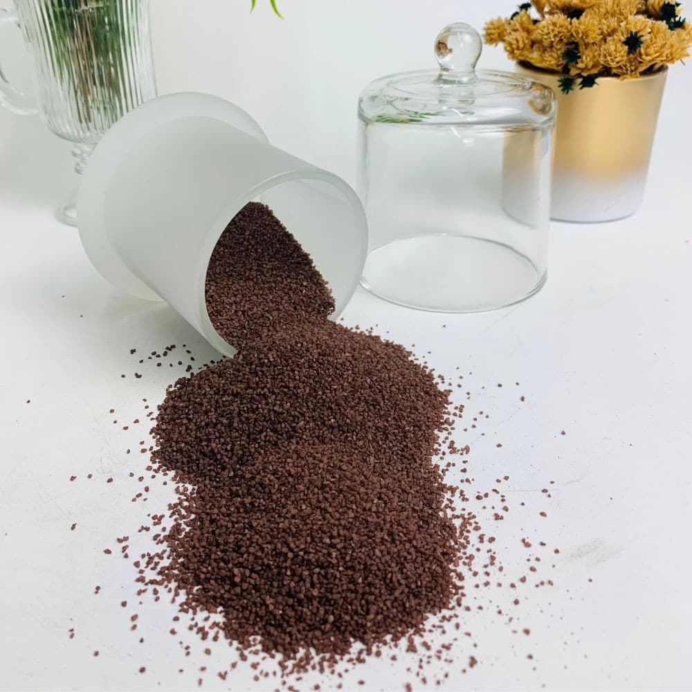 Areia Colorida Marrom 500g Casamento Decoração Artesanato Artes Jardins Outros