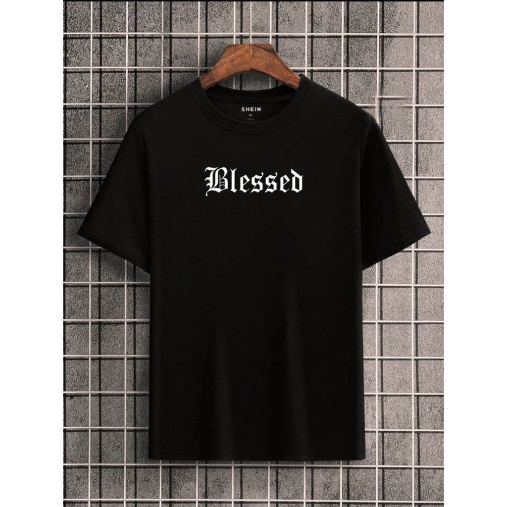 Camiseta Masculina Blessed Estilo Skatista Malha Premium Oferta Envio Rapido 100% Algodão Streetwear