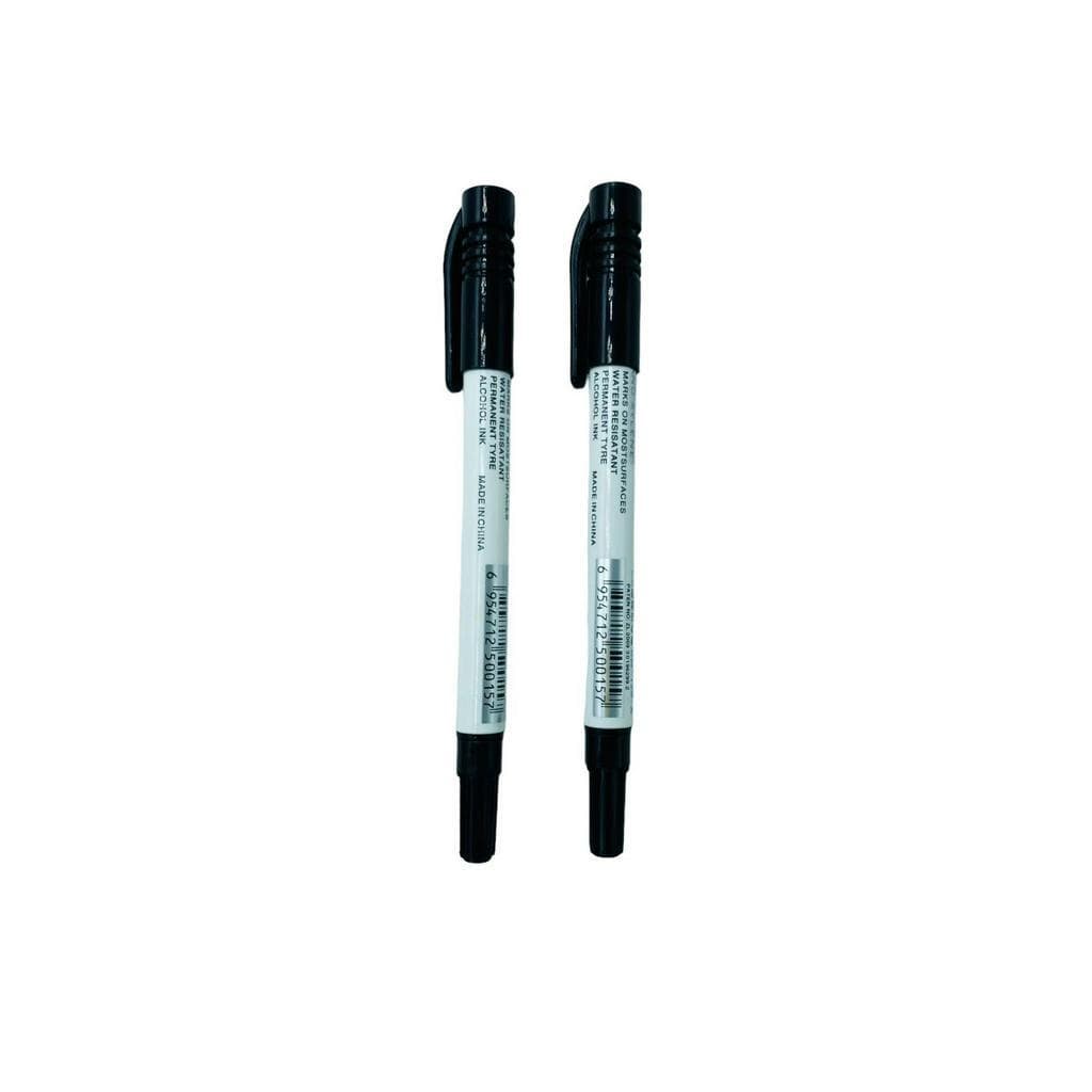 CANETA PERMANENTE CD 10 UNIDADES VIDROS VINIL PONTA DUPLATWIN MARKER AZUL CODIGO: SW-128