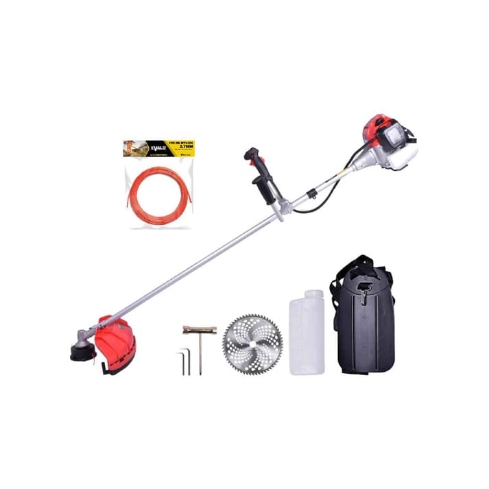 Roçadeira Gasolina 52cc Tbc52x Toyama Kit Lamina Fio De Nylon