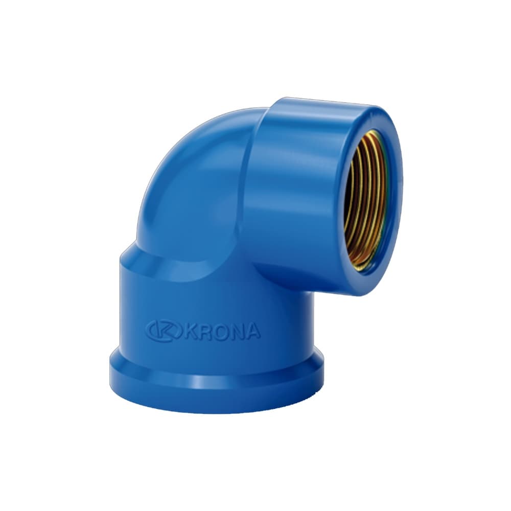 Joelho Azul 90° Soldável de Latão 25 x 1/2" da Krona