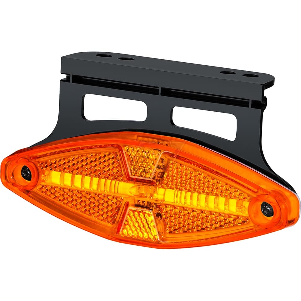 LANTERNA LATERAL POSIÇAO BAU CAMINHAO R7 COM GUIA LUZ LED