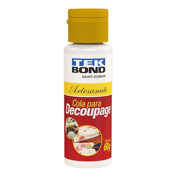 Kit 6 Cola Para Decoupage Corte Artesanato Tekbond 60g