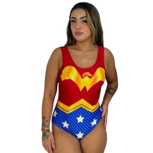 Body De Personagem Feminino Modelo Mulher Maravilha Fantasia