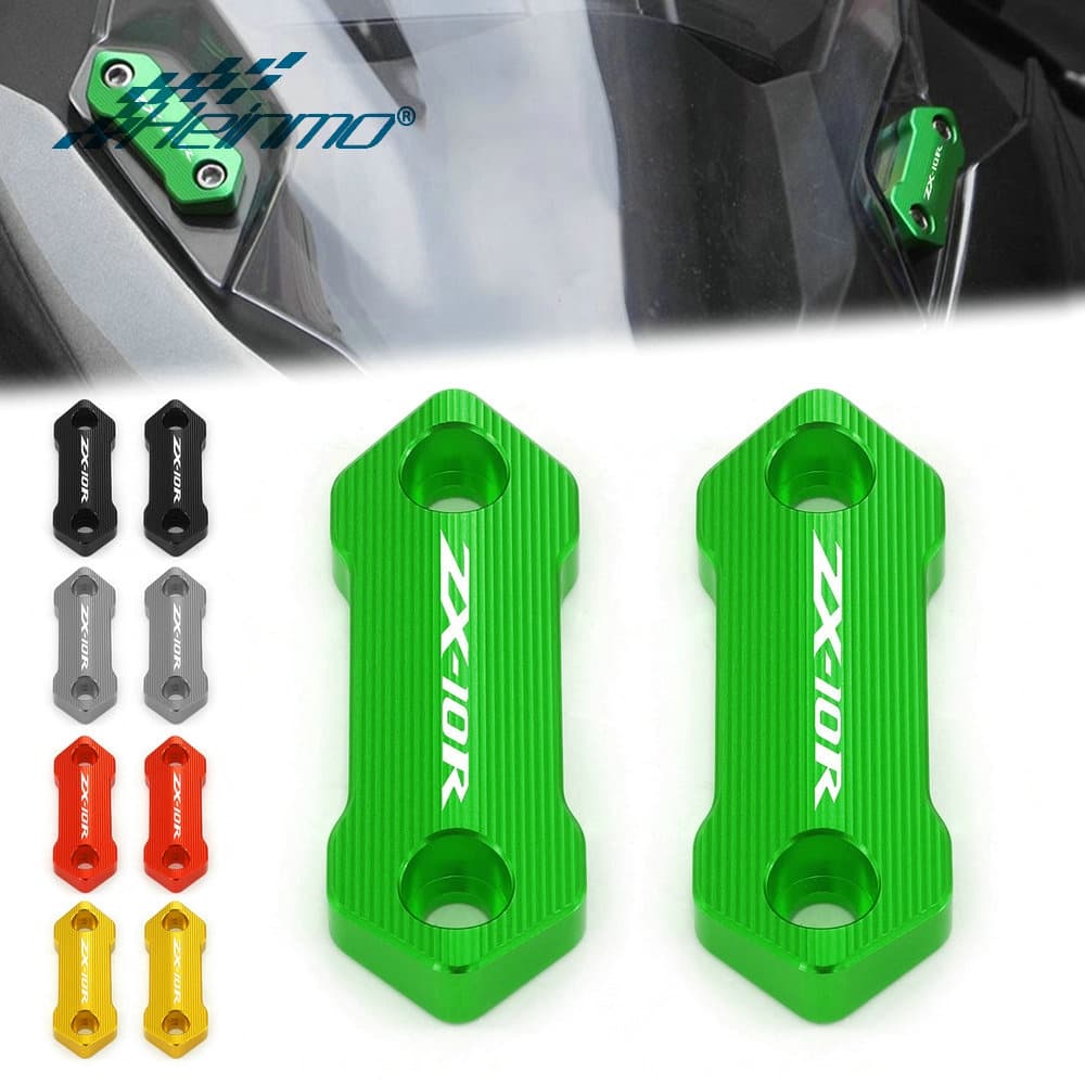 Para KAWASAKI Ninja400 Ninja6650 ZX25R ZX4R ZX4RR ZX6R ZX10R Espelho Retrovisor Lateral Buraco Tampa Capa