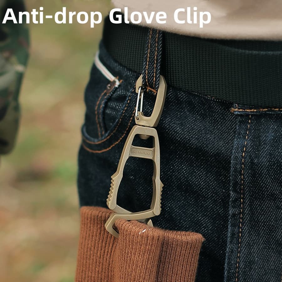 1Pc Clip Para Luva De Exterior Plástico Multiuso Gancho Anti-Gotas Portátil POM Luvas De Trabalho Protetoras De Segurança