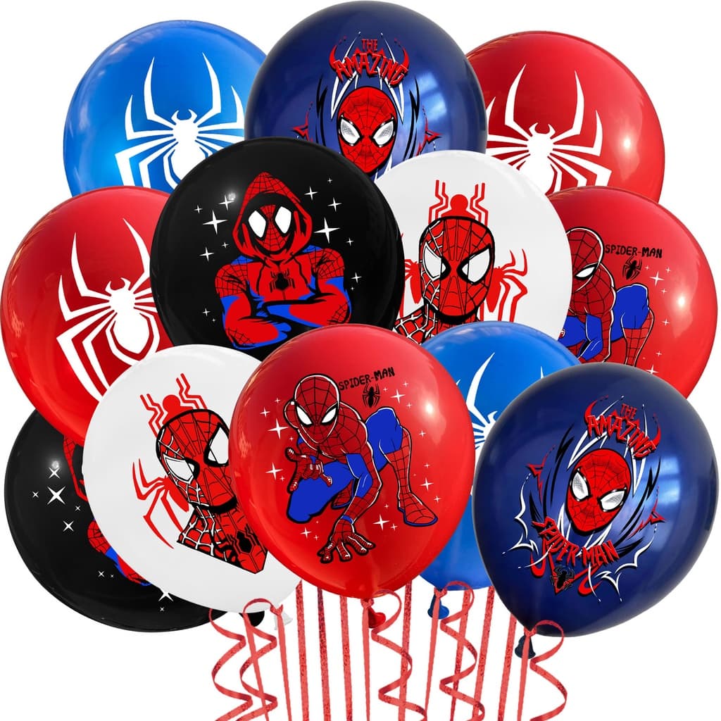 10pçs Balões De Látex Vingadores 12 Polegadas Homem Aranha Capitão América Hulk De Ferro super Herói Festa De Aniversário Decoração
