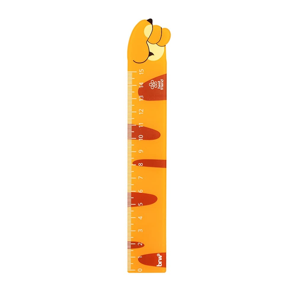 Régua Plástica Patinha Sortida 15cm BRW