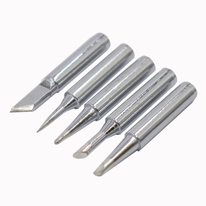 kit Ponteiras para Ferro de Solda - lote 5 peças - Pontas para Estação de Solda yaxun hikari com Nf