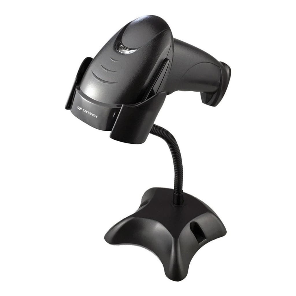 Leitor De Código De Barras Com Suporte C3tech Lb-50bk Usb 1d 127/220v Preto