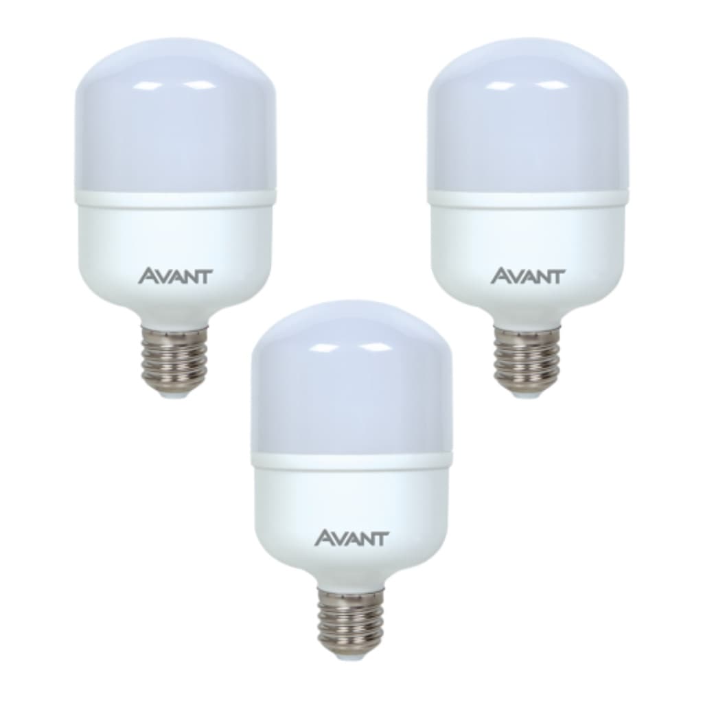KIT 3 Lâmpada LED Bulbo 50w Alta Potência E27 - AVANT