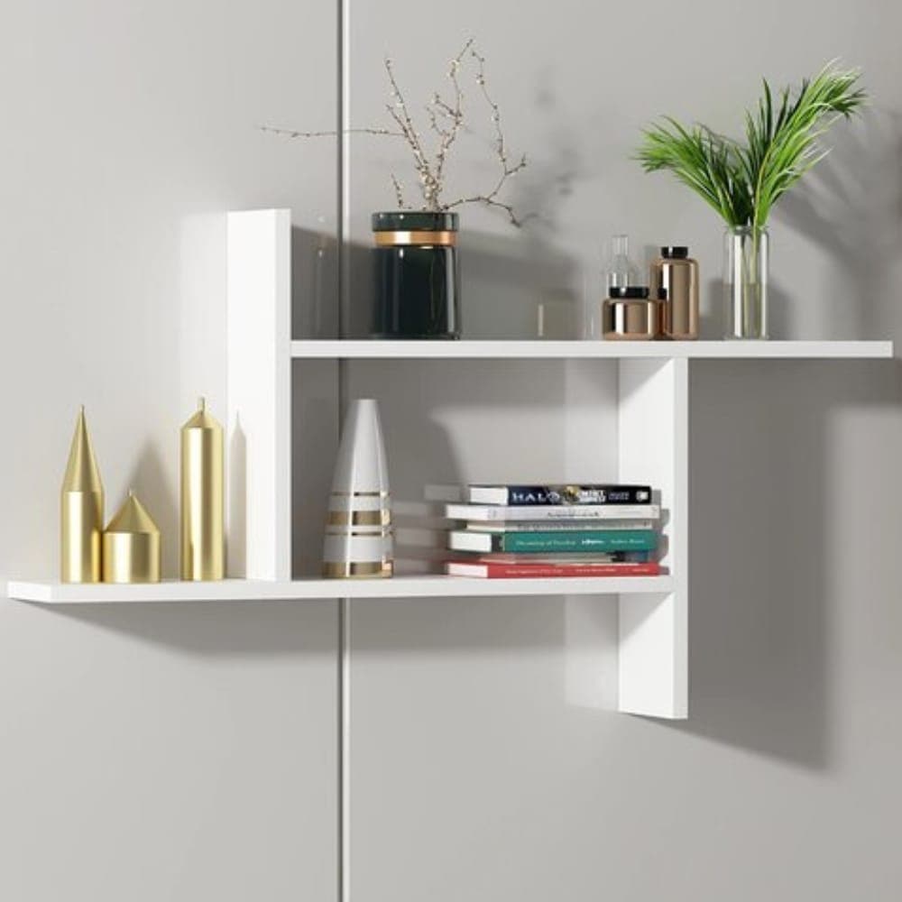 NICHO MODERNO DECORATIVO EM MDF BRANCO PARA SALA E COZINHA