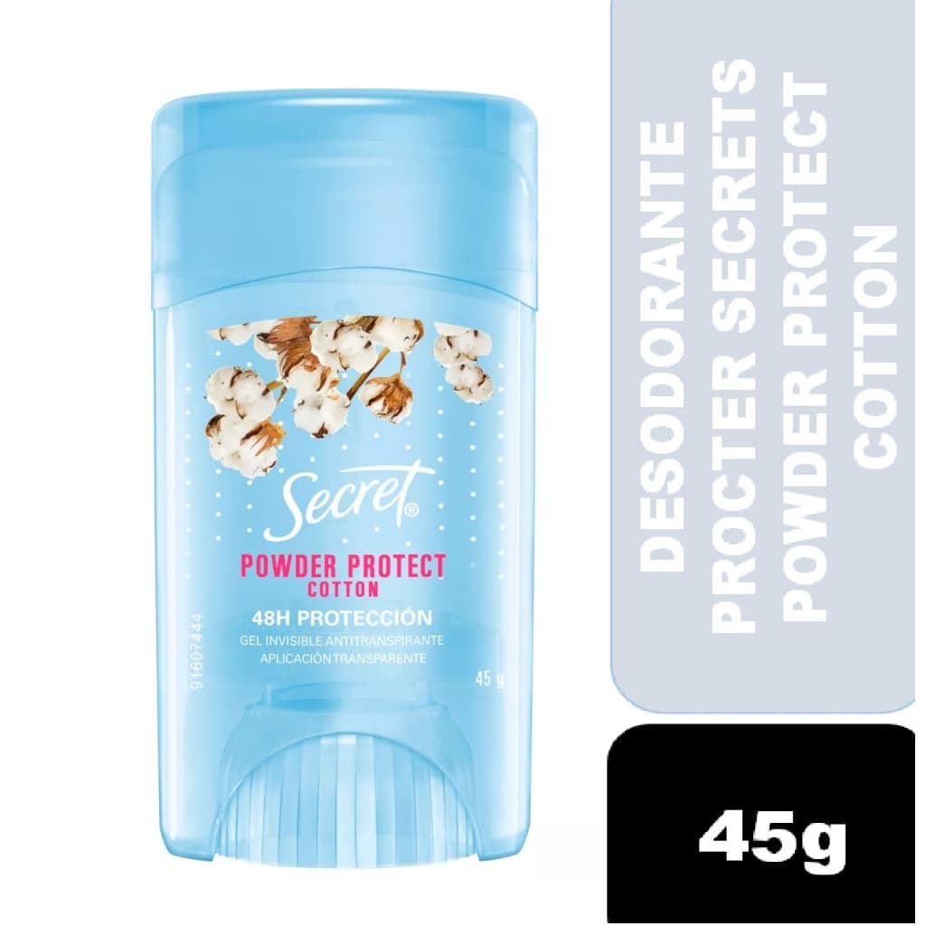 Desodorante Secret Powder Protect  Cotton 45g