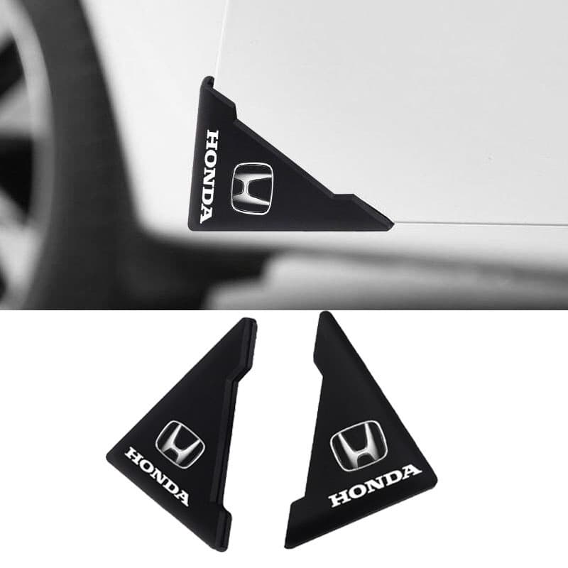 2PCS/Set Canto Da Porta Do Carro Anti-Colisão Autocolante Proteção Pára-Choque Acessórios Para Carros Honda City Civic Jazz BRV FC FD