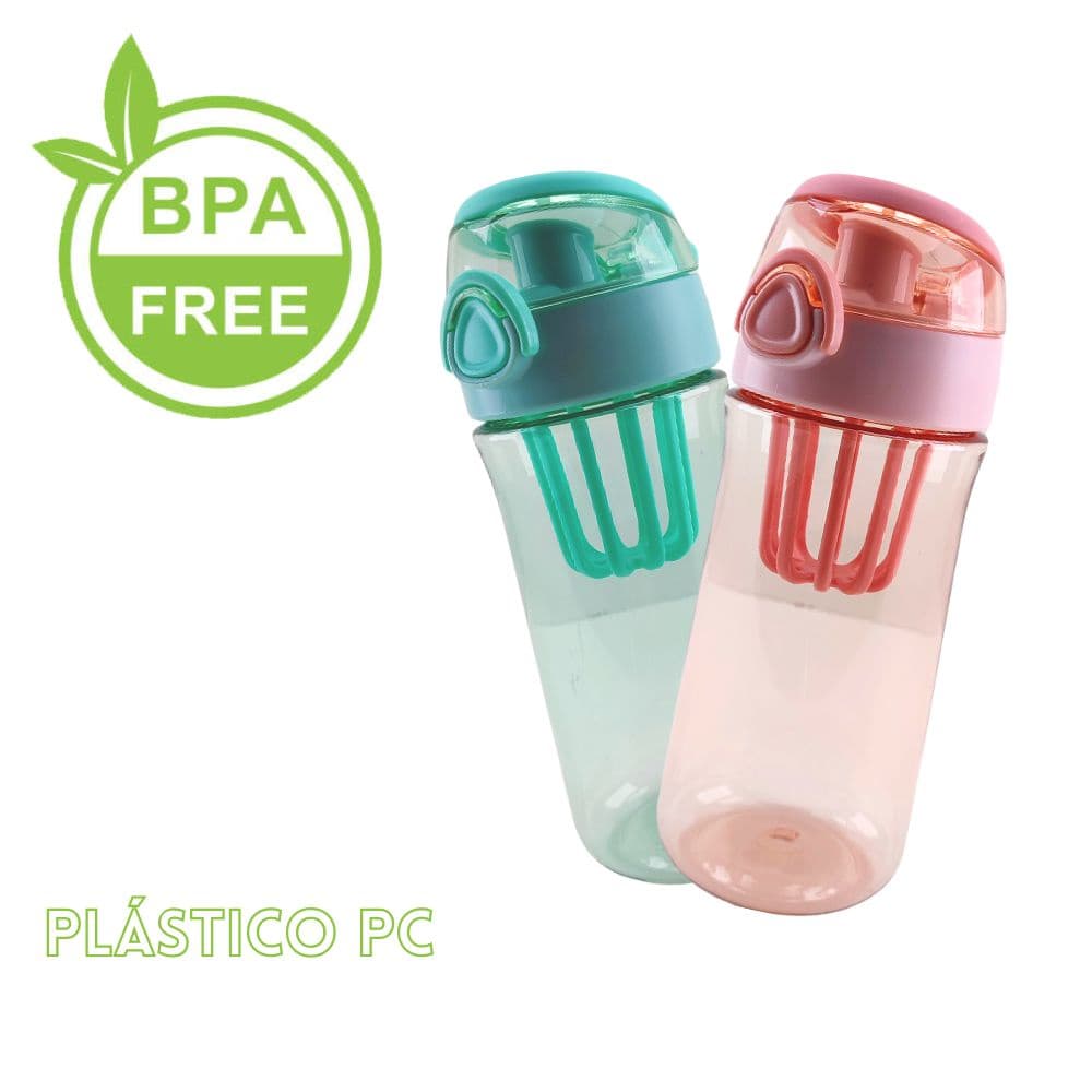 Garrafa Coqueteleira Com Misturador Shakeira Squeeze de Agua 500ml