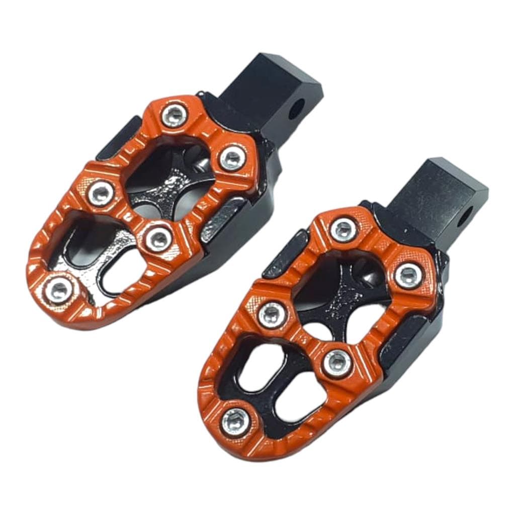 PEDALEIRA MOTO ESPORTIVA TITAN 125 150 160 BIZ 100 110 125 POP 100 110 LARANJA