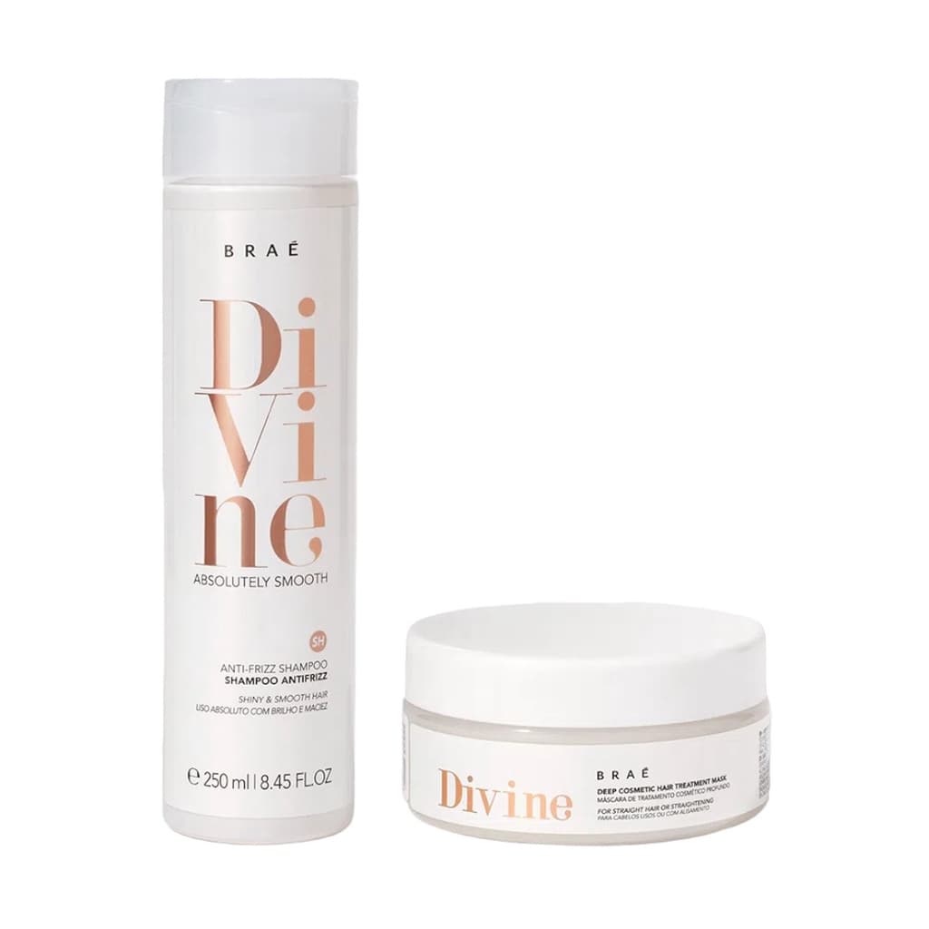 Kit Braé Divine Duo Shampoo 250ml  e Máscara 200ml