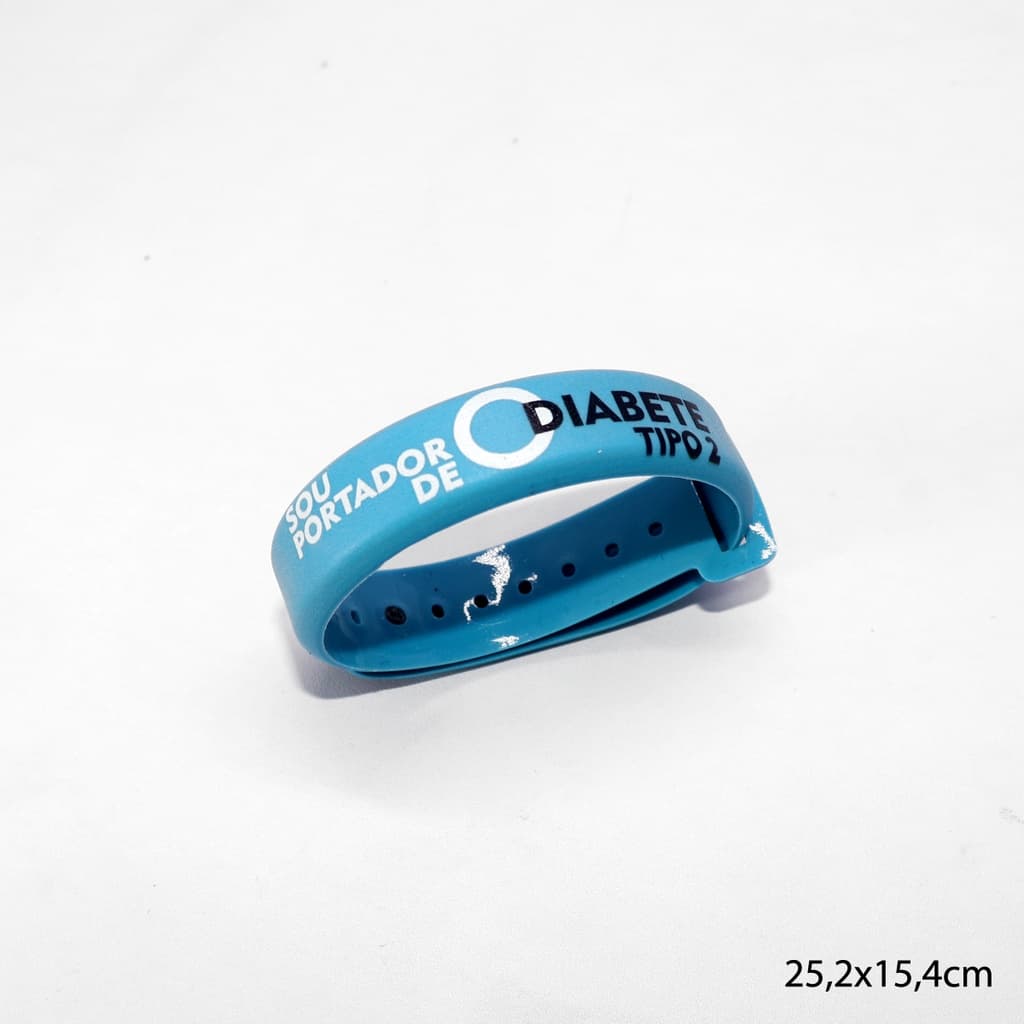 PULSEIRA  DE IDENTIFICAÇÃO DE PORTADOR DE DIABETES TIPO 1, 2 OU 3