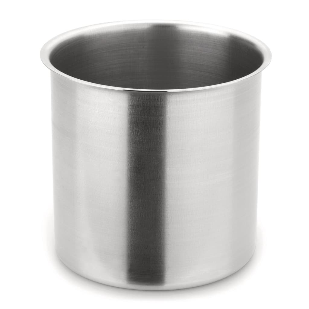 Balde Inox Multiuso Porta Talheres Utensilios Copo 12 Cm Hospital Balde De Gelo 1 Litro Aço Inoxidavel