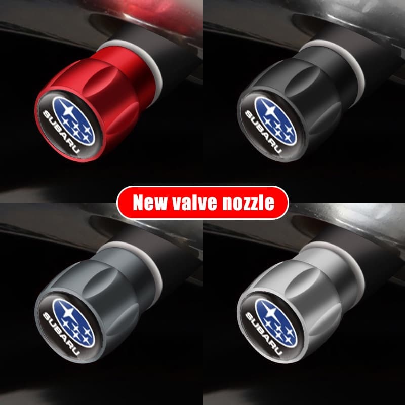 4 Pçs/set Tampas Da Válvula Do Pneu Roda Carro Ar À Prova De Poeira Capa Para Subaru STI WRX Forester Impreza Triboca