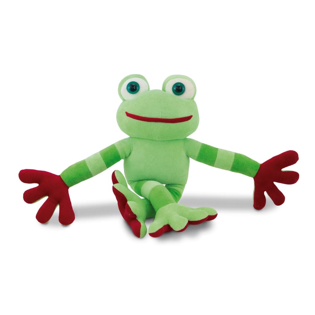 Sapo de Pelúcia 45cm Anti-alérgico Sapinho Leleko Presente Fofo Divertido