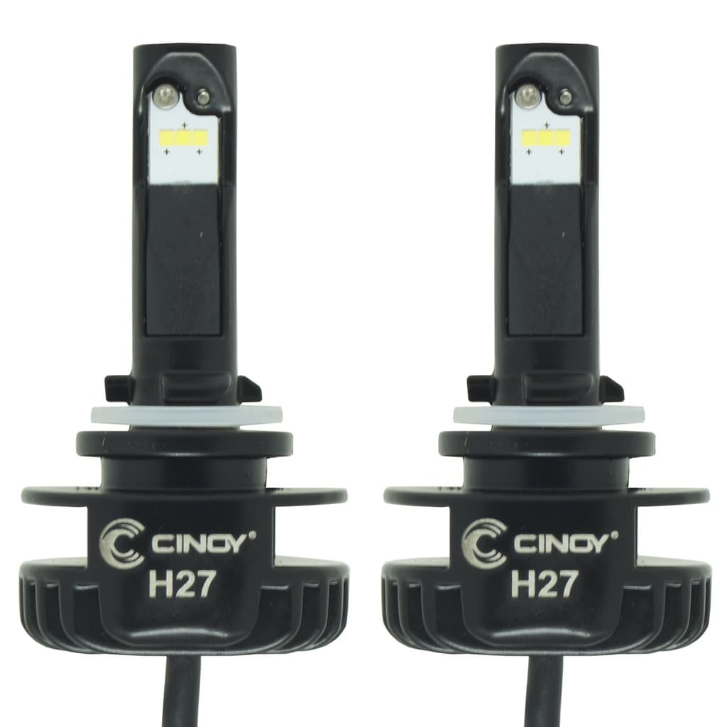 Par Lâmpada Automotiva Ultra Led H27 12000 Lumens 6500K
