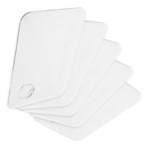 Kit 5 Placa Acrílico Misturar Base Corretivo Maquiagem Make