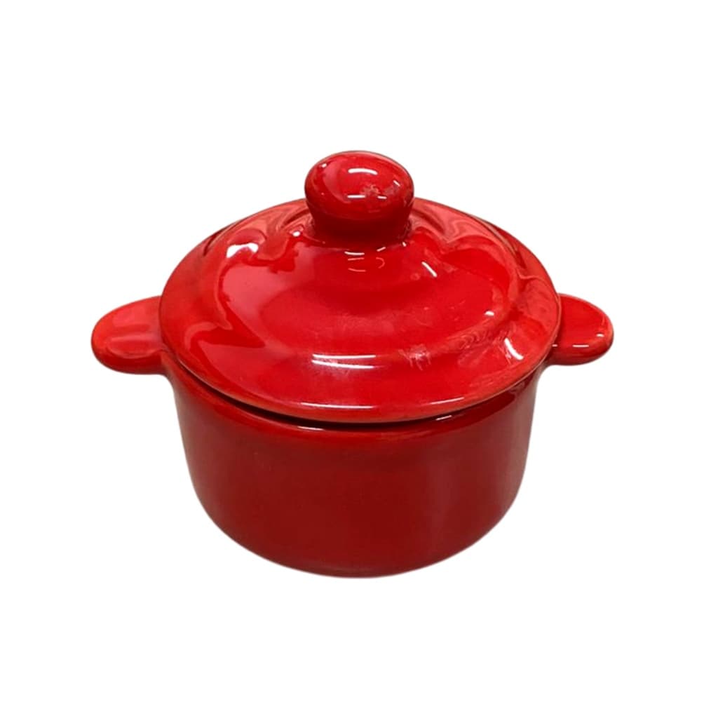 Panelinha Caçarola Mini c/ Tampa Cerâmica p Buffet Servir 1 UN